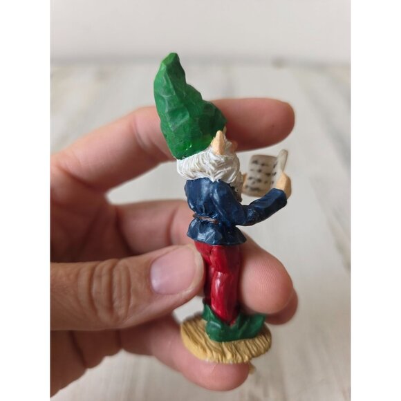 Vintage elf reading Santa figurine village Xmas cute unique - Picture 6 of 9